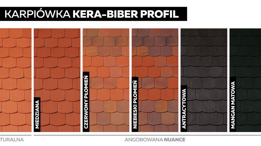 KERA-BIBER PROFIL - dachówka ceramiczna klasy premium