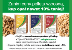 Zanim ceny peletu wzrosną, kup opał nawet 10% taniej