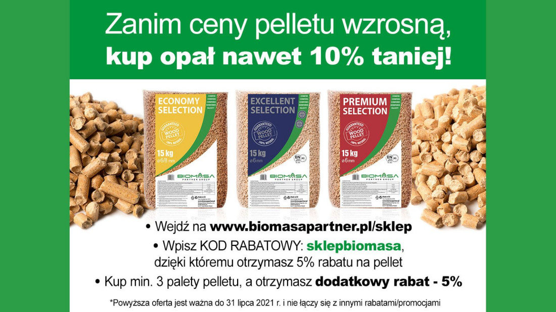 Zanim ceny peletu wzrosną, kup opał nawet 10% taniej