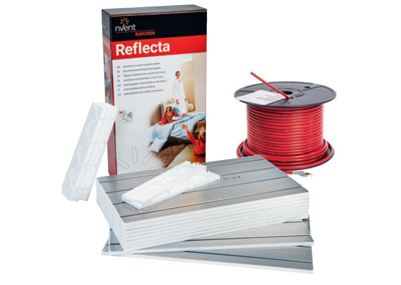 Płyty izolacyjne nVent RAYCHEM Reflecta w systemach elektryczneg oogrzewania podłogowego
