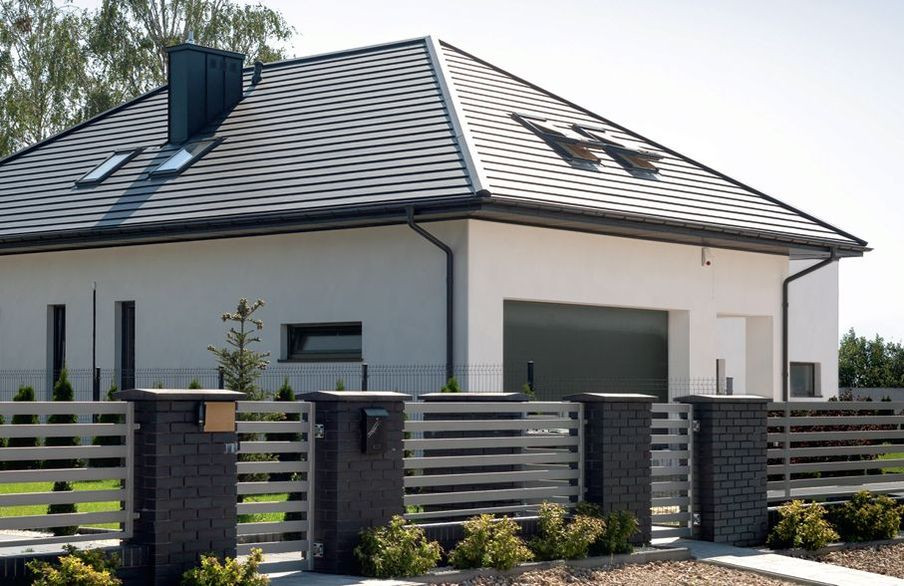 Blachodachówka imitująca dachówki płaskie