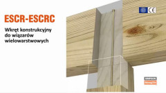 Montaż belki do słupa za pomocą wkrętów ciesielskich