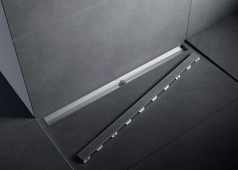 Prysznicowy odpływ liniowy TECEDRAINLINE Z RUSZTEM PLATE II