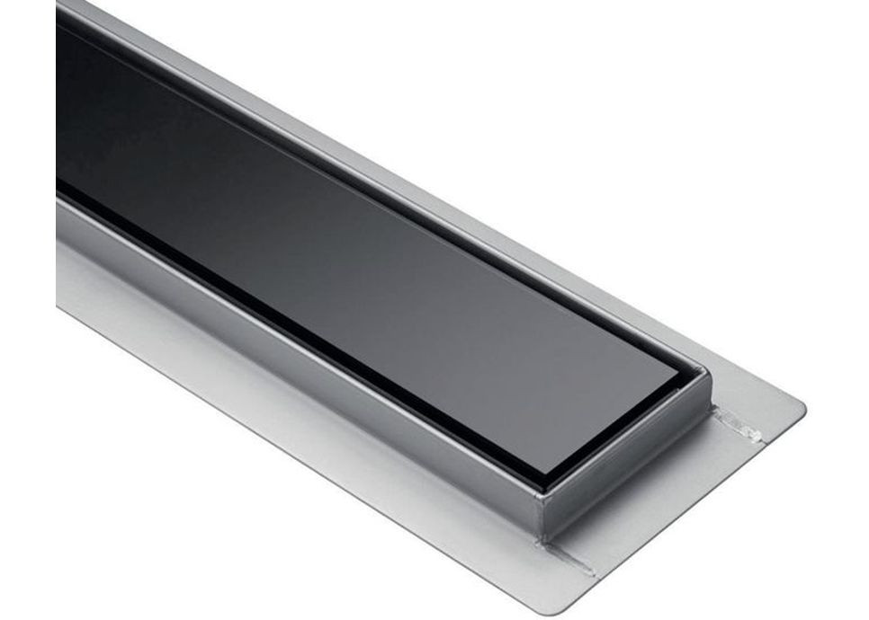 Prysznicowy odpływ liniowy BLACK GLASS