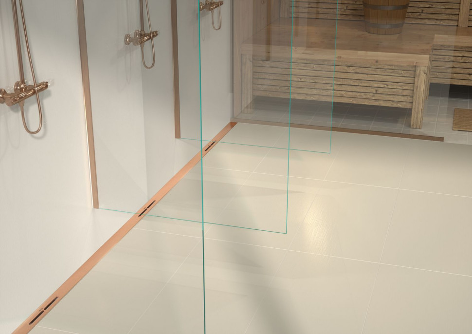 Odpływ szczelinowy Linearis Infinity - aranżacja