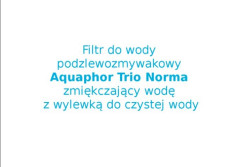 Filtry do wody AQUAPHOR TRIO z wylewką do czystej wody