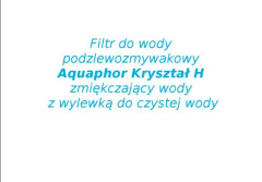 Filtr do wody twardej AQUAPHOR KRYSZTAŁ H z wylewką do czystej wody