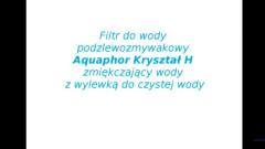 Filtr do wody twardej AQUAPHOR KRYSZTAŁ H z wylewką do czystej wody