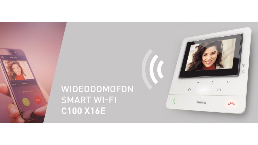 SMART WI-FI C100 X16E - wideodomofon sterowany smartfonem