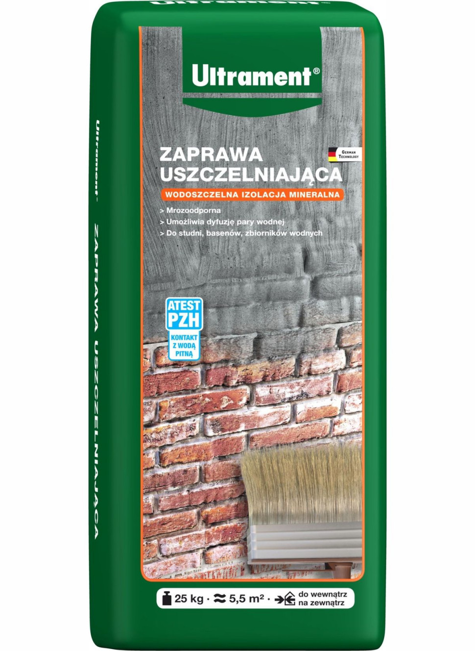 Zaprawa Uszczelniająca - wodoszczelna izolacja mineralna od Ultrament