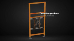 Element umywalkowy z licznikiem wody