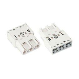 Wtyk 3-torowy biały WINSTA