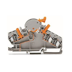 Złączka rozłączalno-pomiarowa 6 mm² do przekładników prądowych szara