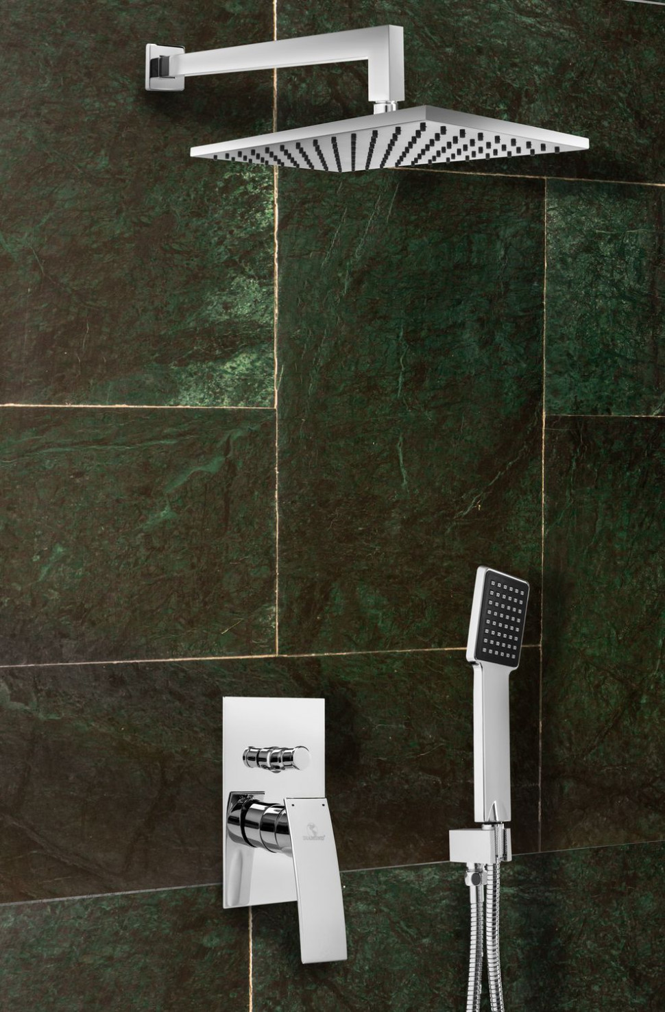 Chromowany przewód natryskowy DIAMOND