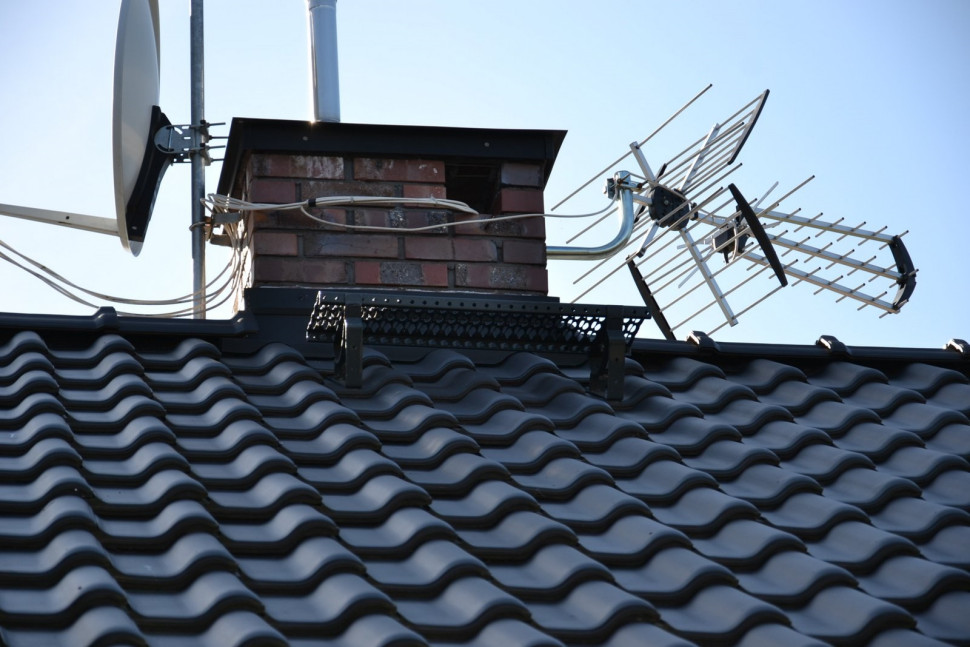 Ława kominiarska przy kominie