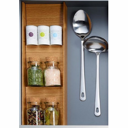 Wkład na przyprawy 137x472x26 mm/ dąb - drewniana podpórka na przyprawy w słoiczkach