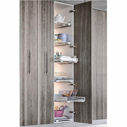 EXTENDO Libell 300 z prowadnicami/ biała - wysuwana półka do każdego rodzaju szafki