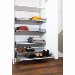 EXTENDO Libell 800 z prowadnicami/ szara - wysuwana półka do każdego rodzaju szafki