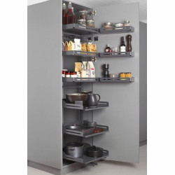 PLENO Plus Libell 1900/ 600/ 3x[1/3]+3x[2/3]+3x[3/3]/ antracyt - wyjeżdżany magazyn na suche produkty