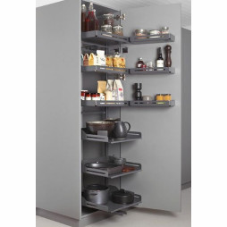 PLENO Plus Libell 1900/ 600/ 3x[1/3]+3x[2/3]+3x[3/3]/ antracyt - wyjeżdżany magazyn na suche produkty