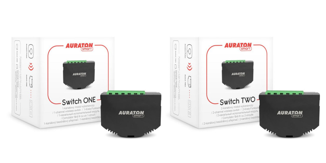 Nowości w ofercie AURATON Smart - Switch One i Switch Two do zdalnego sterowania oświetleniem