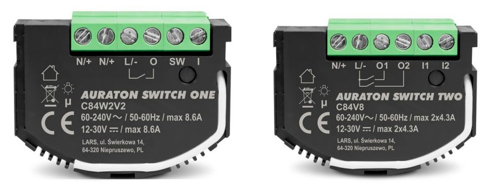 Molduły Switch One i Switch Two. Auraton Smart Home