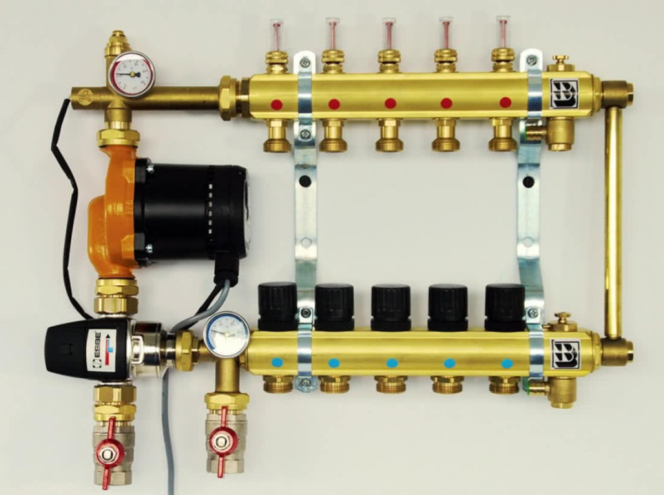 Rozdzielacz ogrzewania podłogowego