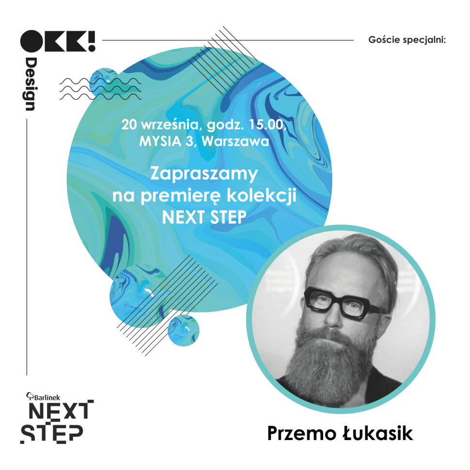 Przemo Łukasik zaprasza na 18. edycję OKK! design fot. OKK! PR