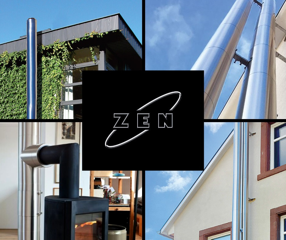 Realizacje z wykorzystaniem komina zewnętrznego ZEN