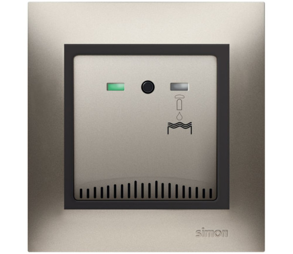 Naścienny osprzęt podtynkowy uzupełniony o czujniki gazu i zalania