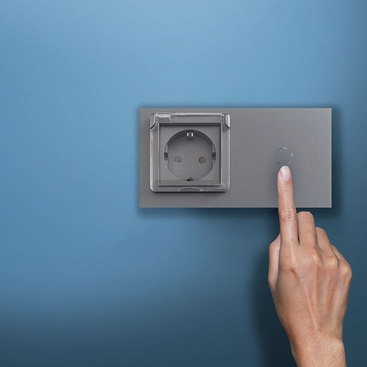 Łącznik dotykowy szary