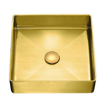 POLA - umywalka stalowa nablatowa z korkiem klik-klak