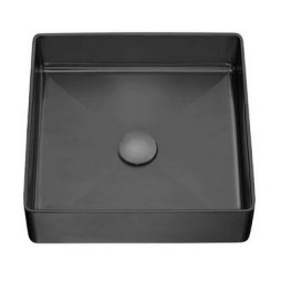 POLA - umywalka stalowa nablatowa z korkiem klik-klak