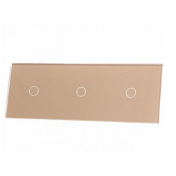 Potrójny szampański (złoty) panel szklany LIVOLO