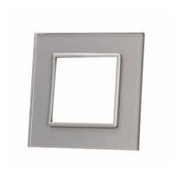 Pojedyncza srebrna ramka szklana