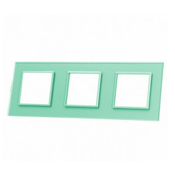 Potrójna zielona ramka szklana