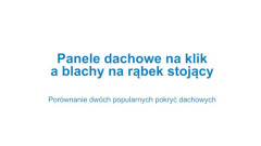 Panele na klik i blachy na rąbek stojący Lindab