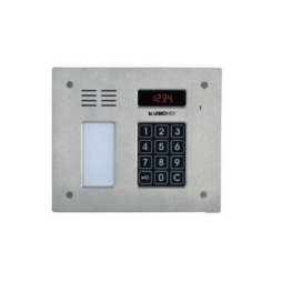 CP-2512NR INOX - cyfrowy panel poziomy ze stali nierdzewnej, czytnik RFID, lista lokatorów - LASKOMEX