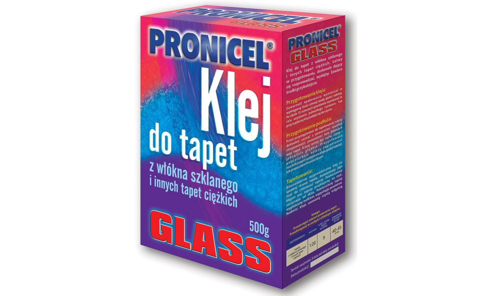 Klej do tapet z włókna szklanego - granulowany Pronicel Glass