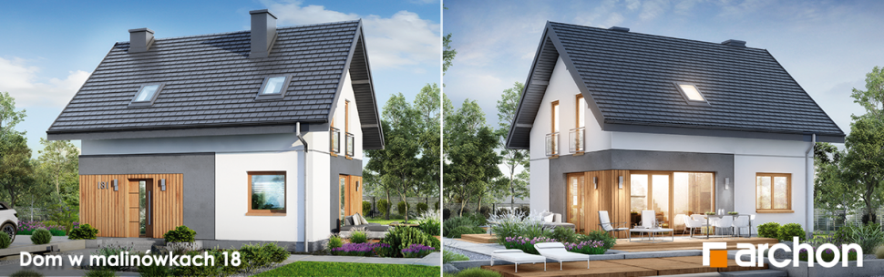 Projekt Dom w malinówkach 18 - wizualizacja