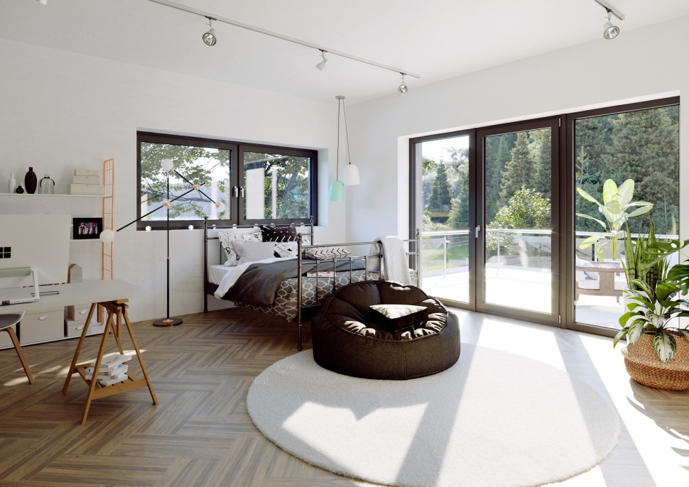 Okna REHAU GENEO w pokoju dziecka