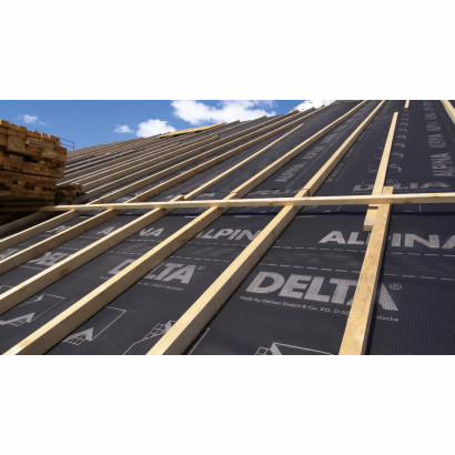 Otwarta dyfuzyjnie uniwersalna membrana dachowa DELTA®-ALPINA