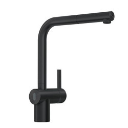 Atlas Neo Sensor Bateria kuchenna z wyciąganą wylewką Czarna stal szlachetna