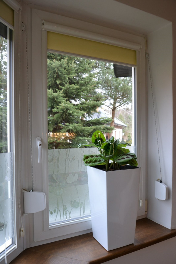 Rolety w wykuszu mają sterowanie radiowe i ręczne