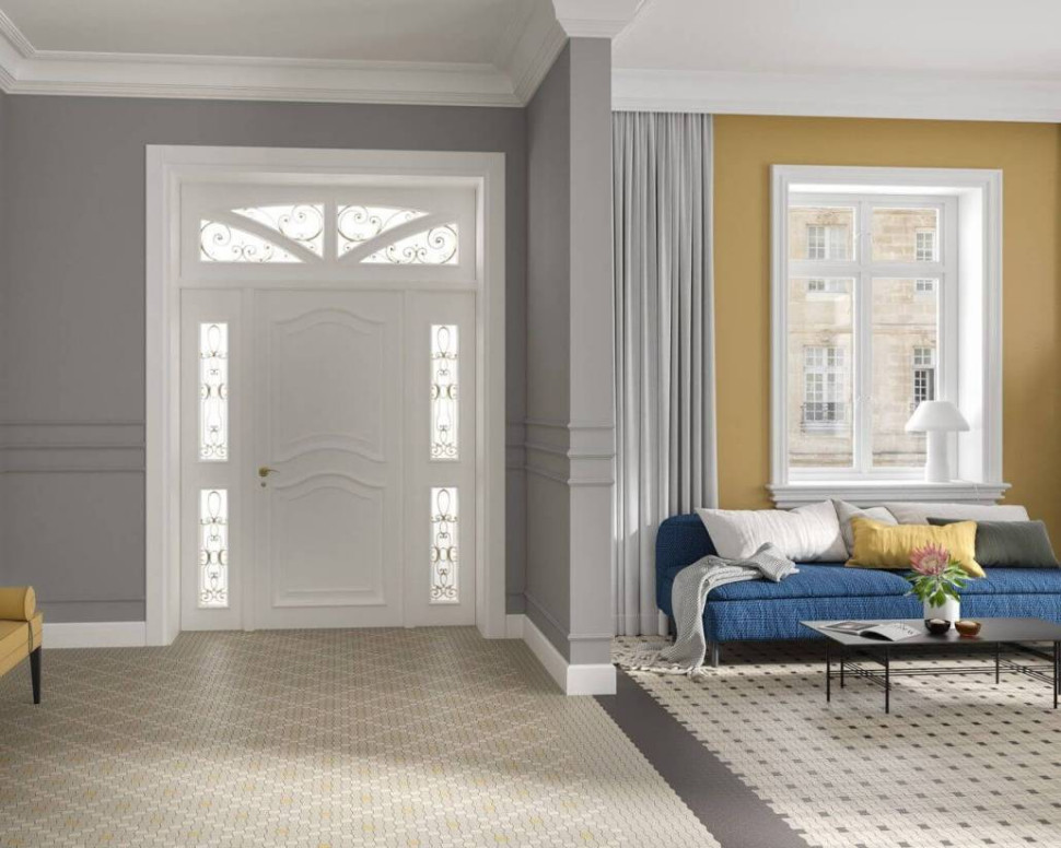 Przestronne pomieszczenie modernistyczne