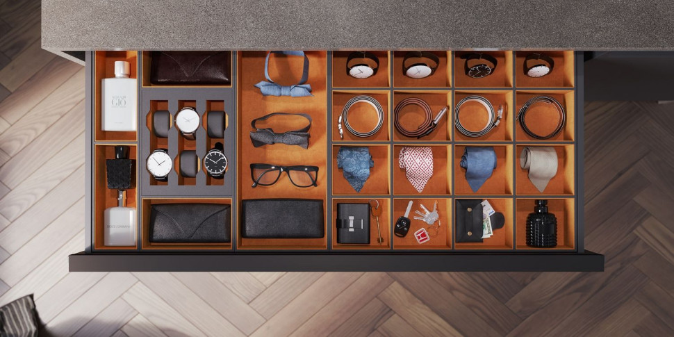 Wkłady garderobiane do szuflad Slim Box