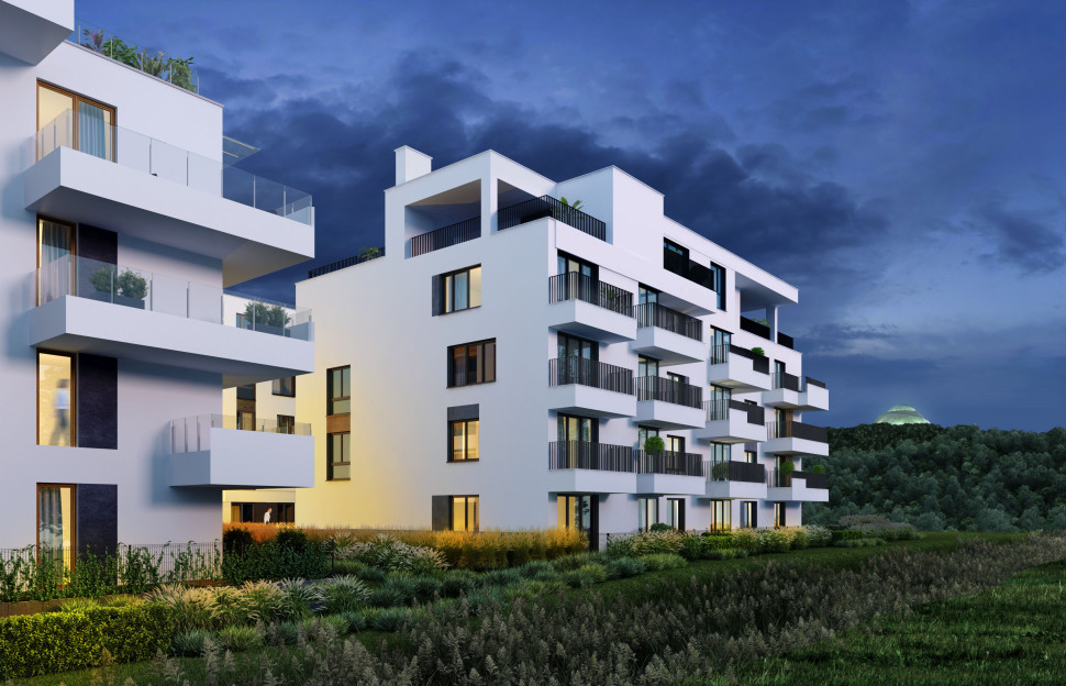 Aluminiowa stolarka otworowa Reveal od OkinoPlus w inwestycji U Przybyszewskiego