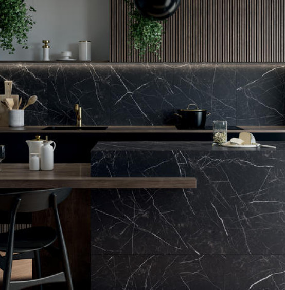 Płytka podłogowa Artstone Black Gres Szkl. Rekt. Mat. 