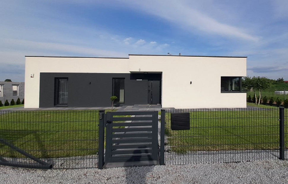 Niewentylowany płaski dach na nachylenie około 3°