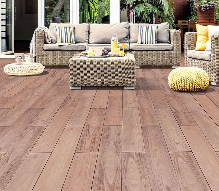 Płytki tarasowe imitujące egzotyczne bangkirai